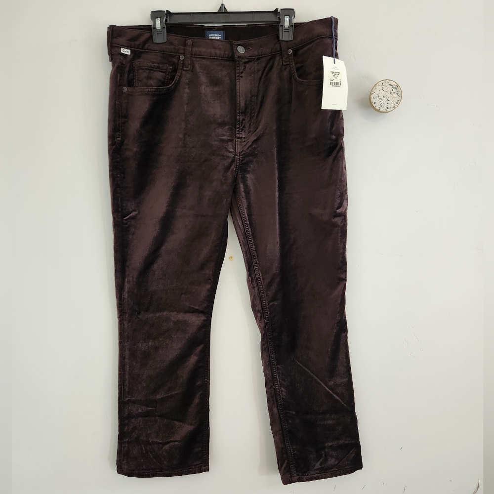 NWT Jolene High Rise Vintage Slim Velvet in Pony by Citizens of Humanity